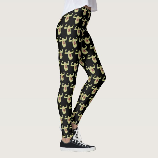 Avocado Power Leggings (Right)