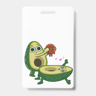 Avocado pregnancy ID badge