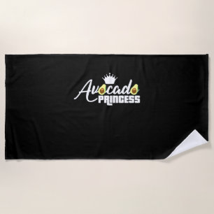 Avocado Princess Beach Towel