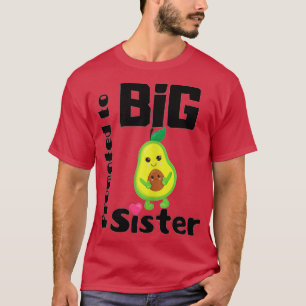 Avocado Promoted to BIG Sister Present Girls kids T-Shirt
