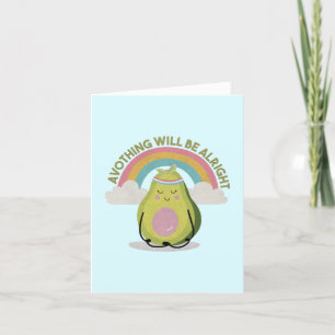 Avocado Pun: Avothing Will be Alright Thank You Card