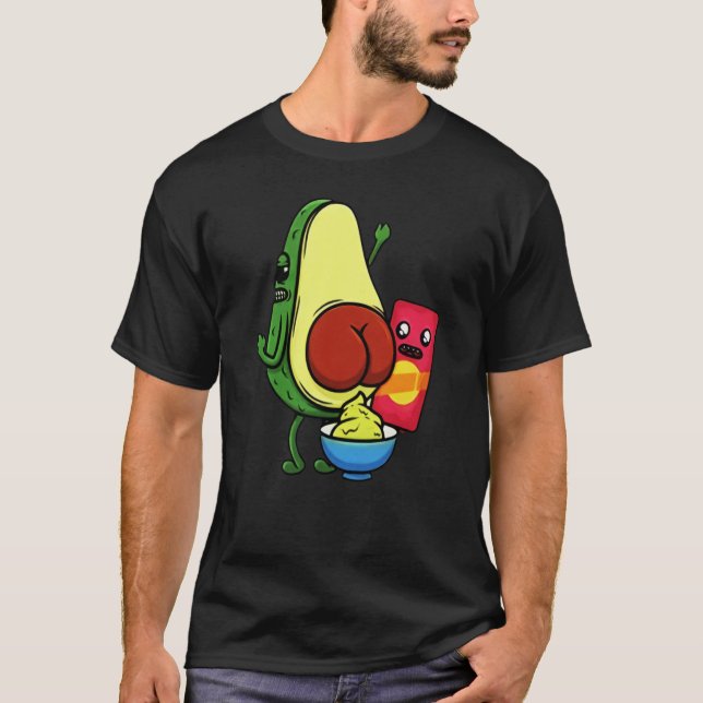 Avocado Pun Wordplay Healthy Eating Habit Vegan Ve T-Shirt (Front)