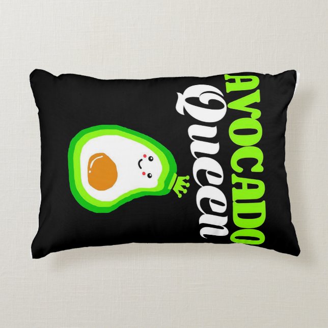Avocado queen | family gift decorative cushion (Front)