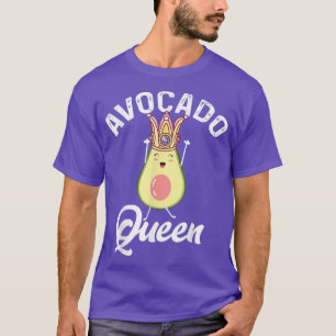 Avocado Queen Guacamole Fan Vegan Veggie Vegetaria T-Shirt
