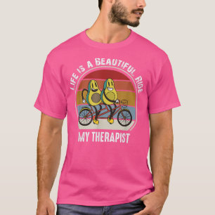 Avocado Riding A Bicycle Life is a Beautiful Ride T-Shirt