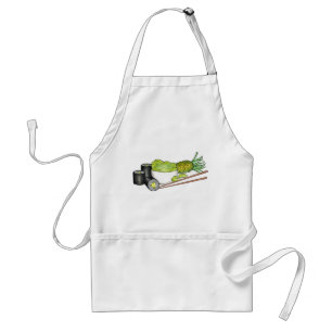 Avocado Rolls Wasabi Sushi Japanese Food Dinner Standard Apron