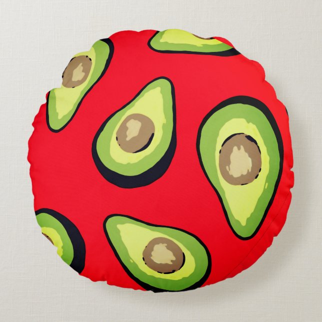 Avocado Round Cushion (Front)