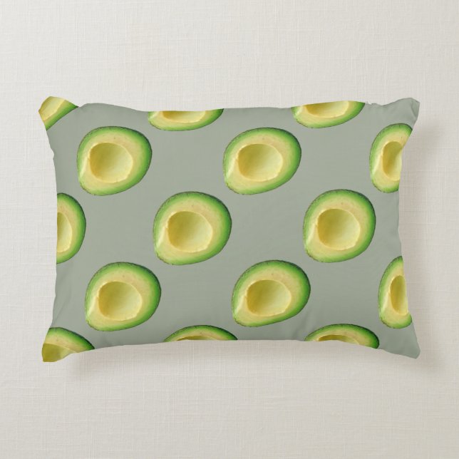 Avocado Sage Reversible 4Johanna Decorative Cushion (Front)