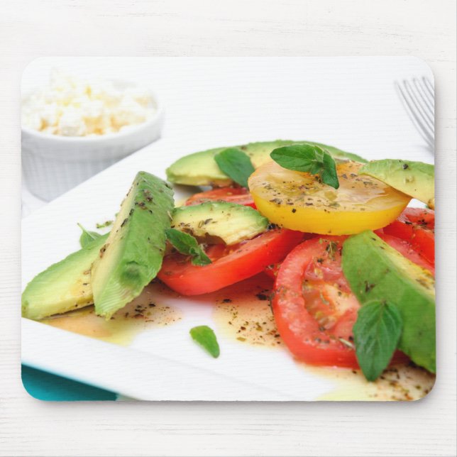 Avocado Salad And Olives Mouse Mat (Front)
