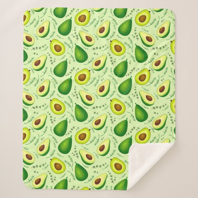 Avocado Sherpa Blanket (Front)