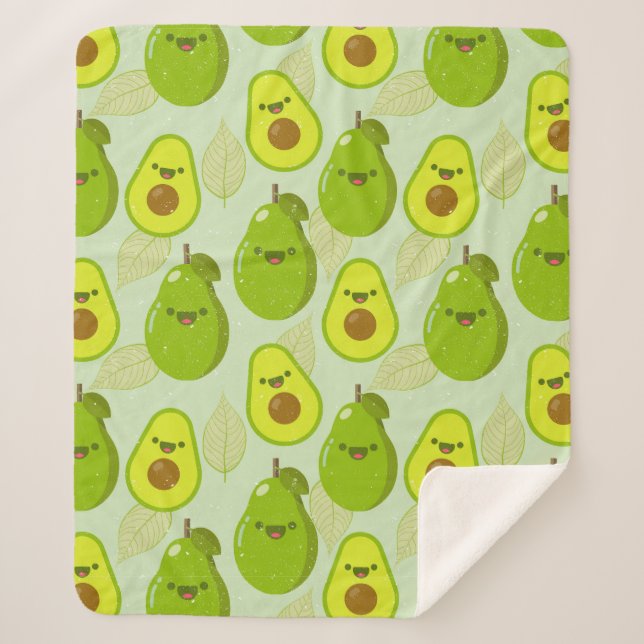 Avocado Sherpa Blanket (Front)