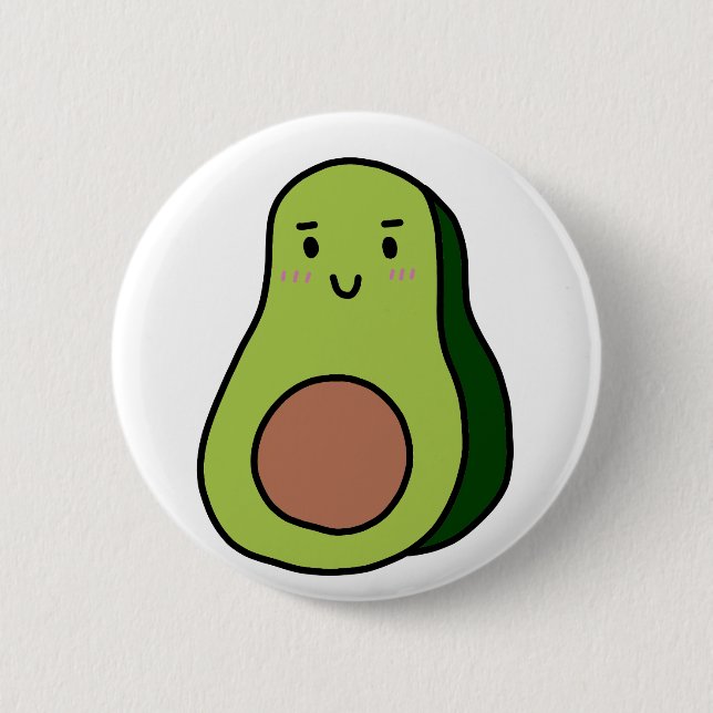 AVOCADO shirts, accessories, CUTE! 6 Cm Round Badge (Front)
