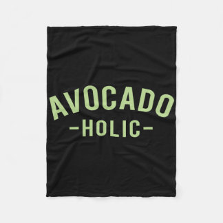 Avocado Shirts - Avocado-holic - Foodie T Shirts  Fleece Blanket