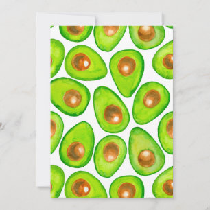 Avocado slices watercolor