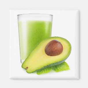 Avocado smoothie magnet