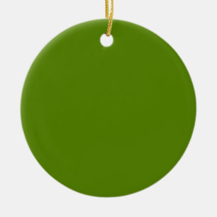Avocado (solid colour) ceramic tree decoration