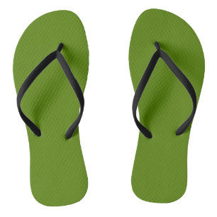 Avocado (solid colour) flip flops