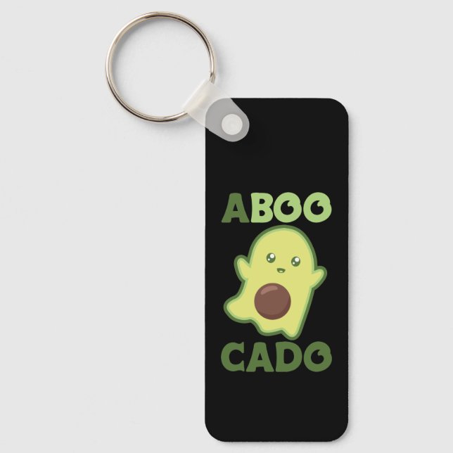 Avocado Spirit For Halloween Funny Avocados Key Ring (Front)