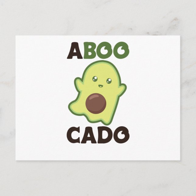 Avocado Spirit For Halloween Funny Avocados Postcard (Front)