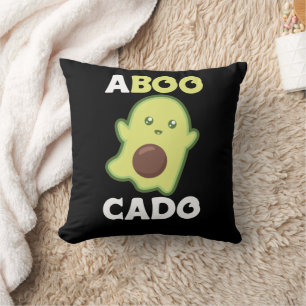 Avocado Spirit For Halloween Funny Avocados Throw Cushion