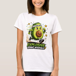 Avocado Sprint Mode Cardio Runner Fitness Tee