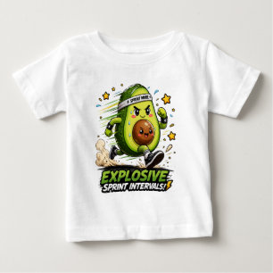 Avocado Sprint Mode Cardio Runner Fitness Tee