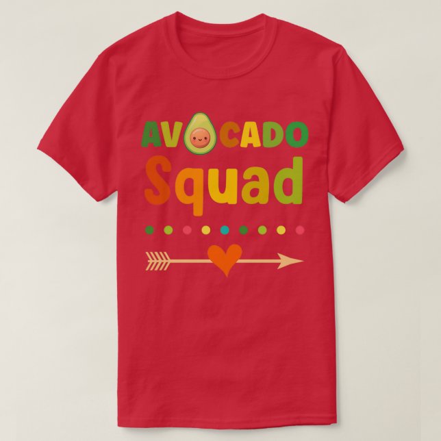 Avocado Squad Avocado lover 2 T-Shirt (Design Front)
