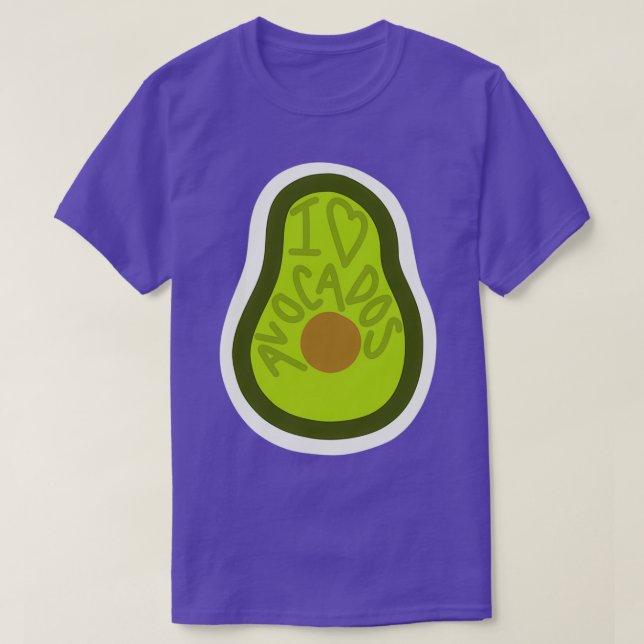 avocado sticker Classic TShirt (Design Front)