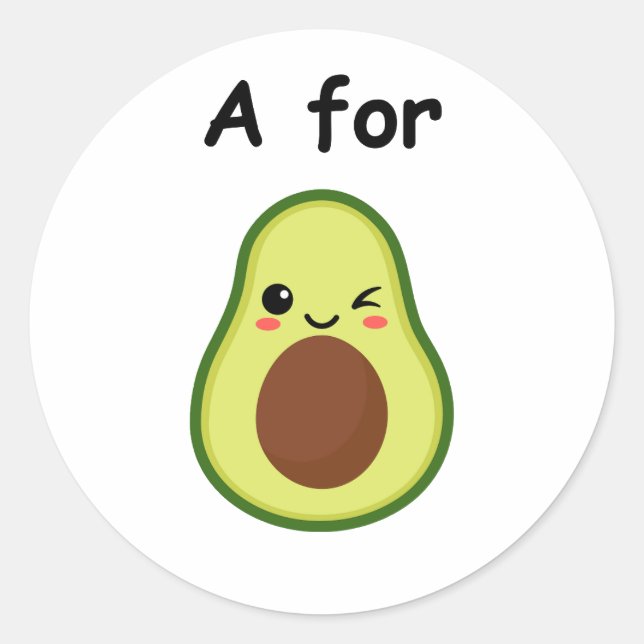 Avocado stickers (Front)