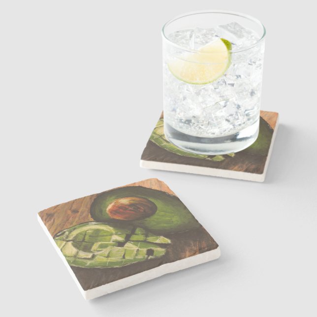 Avocado Stone Coaster (Side)