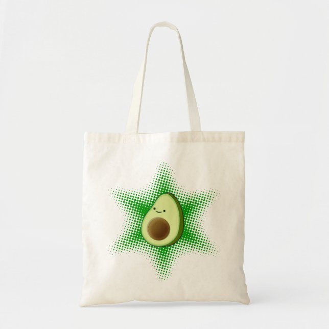 Avocado Superstar Tote Bag (Front)