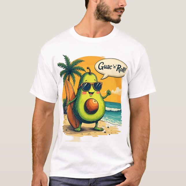 Avocado Surfer Men"s T-Shirt (Front)