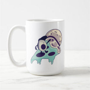 Avocado Surfing on a Slice of Pizza Mint Version Coffee Mug