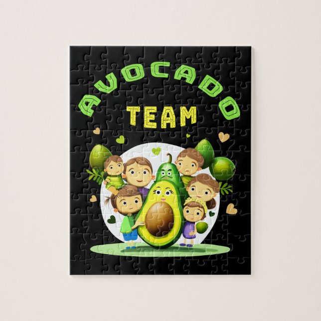 Avocado team jigsaw puzzle (Vertical)
