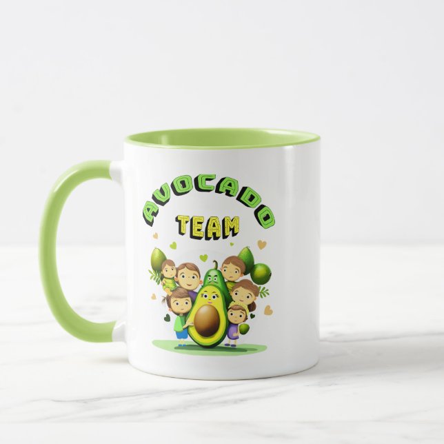 Avocado team mug (Left)
