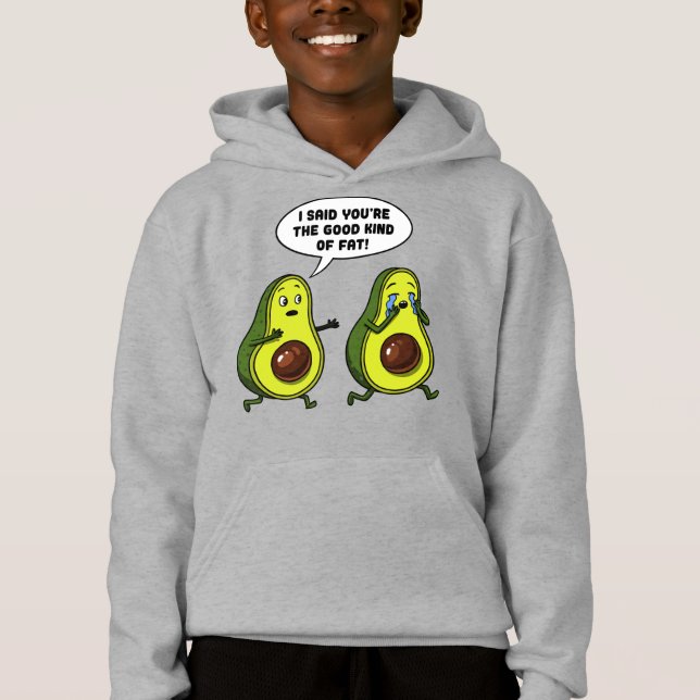 Avocado The Good Kind Of Fat Funny Vegan Joke (Front)
