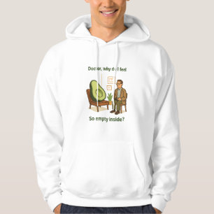 Avocado Therapy Why Am I Empty Inside Hoodie