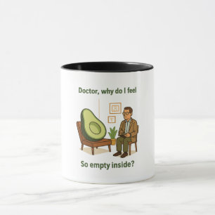 Avocado Therapy Why Am I Empty Inside Mug
