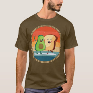 Avocado Toast Fry Slice Bread Power I Love Toast T T-Shirt