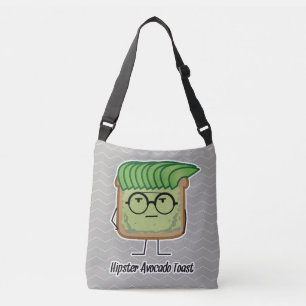 Avocado Toast Hipster glasses greaser hair Crossbody Bag