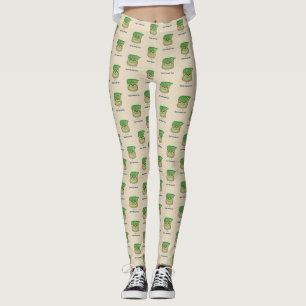 Avocado Toast Hipster glasses greaser hair Leggings