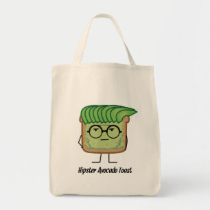 Avocado Toast Hipster glasses greaser hair Tote Bag
