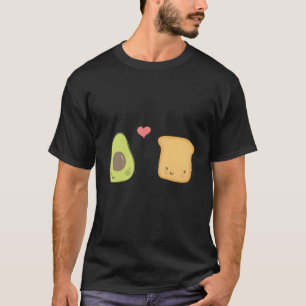 Avocado Toast Love Cute Cartoon Graphic T-Shirt