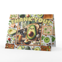 Avocado Toast - Thank You Card