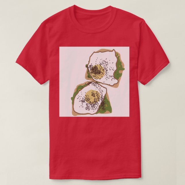 Avocado Toast with Egg 2 T-Shirt (Design Front)