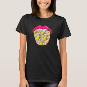 Avocado Tongue Veggies Vegan Guacamole Vegetarian T-Shirt
