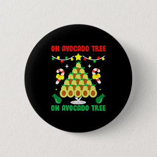 Avocado Tree Funny Food Vegan Christmas Gift  6 Cm Round Badge