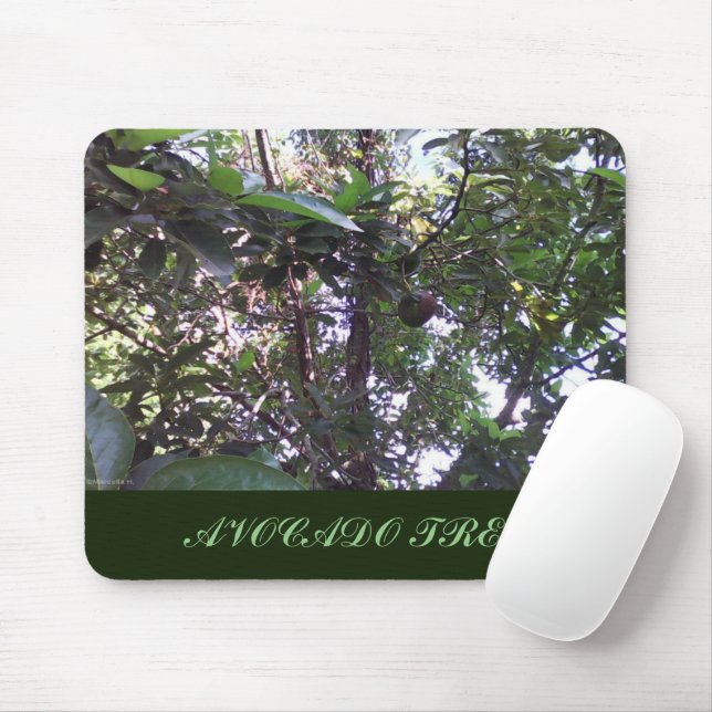 Avocado Tree Mouse Mat (With Mouse)
