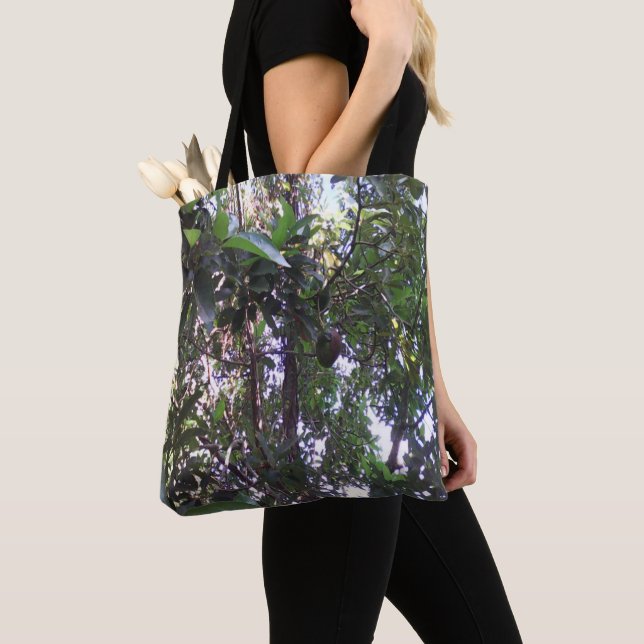 Avocado Tree Tote Bag (Close Up)
