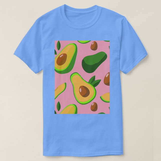 Avocado Tropical Creative Style Textile T-Shirt (Design Front)